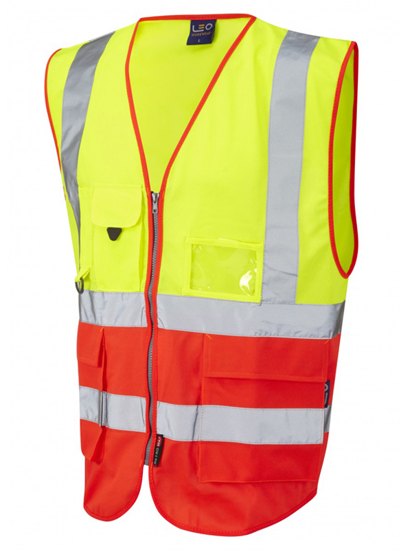 LYNTON ISO 20471 Class 2* Vest - Yellow-Red